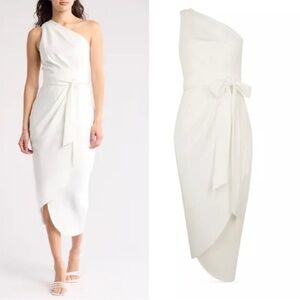 NWOT Ted Baker Gabie Faux Wrap Belted Midi Dress Fully Lined TB 2 US 6